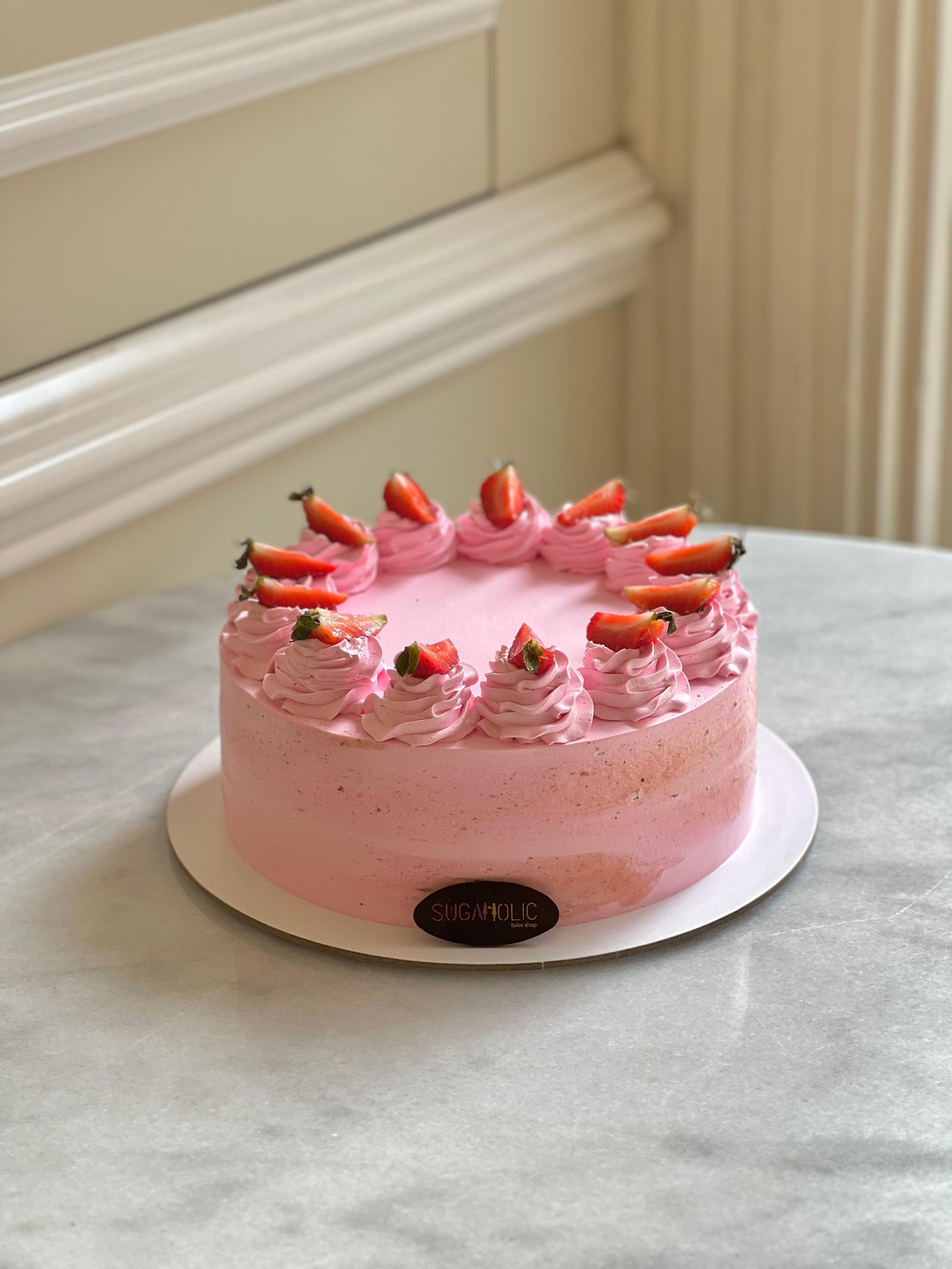 Vanilla Strawberry Cake 