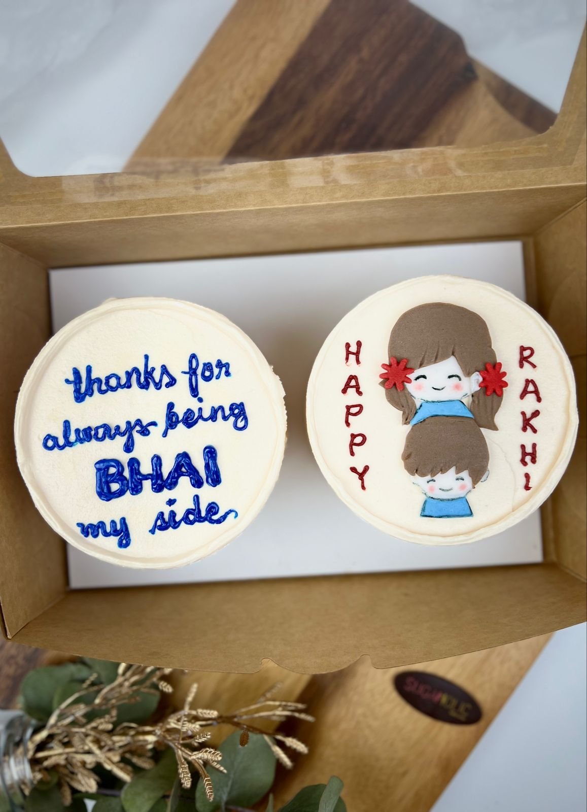 Bento Cake Set 1 - Bhai and Happy Rakhi