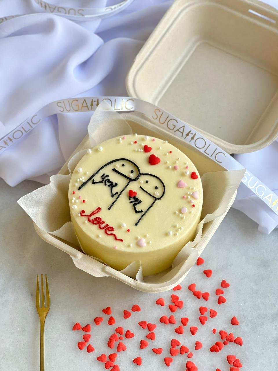 Forever InLove Round Bento Cake