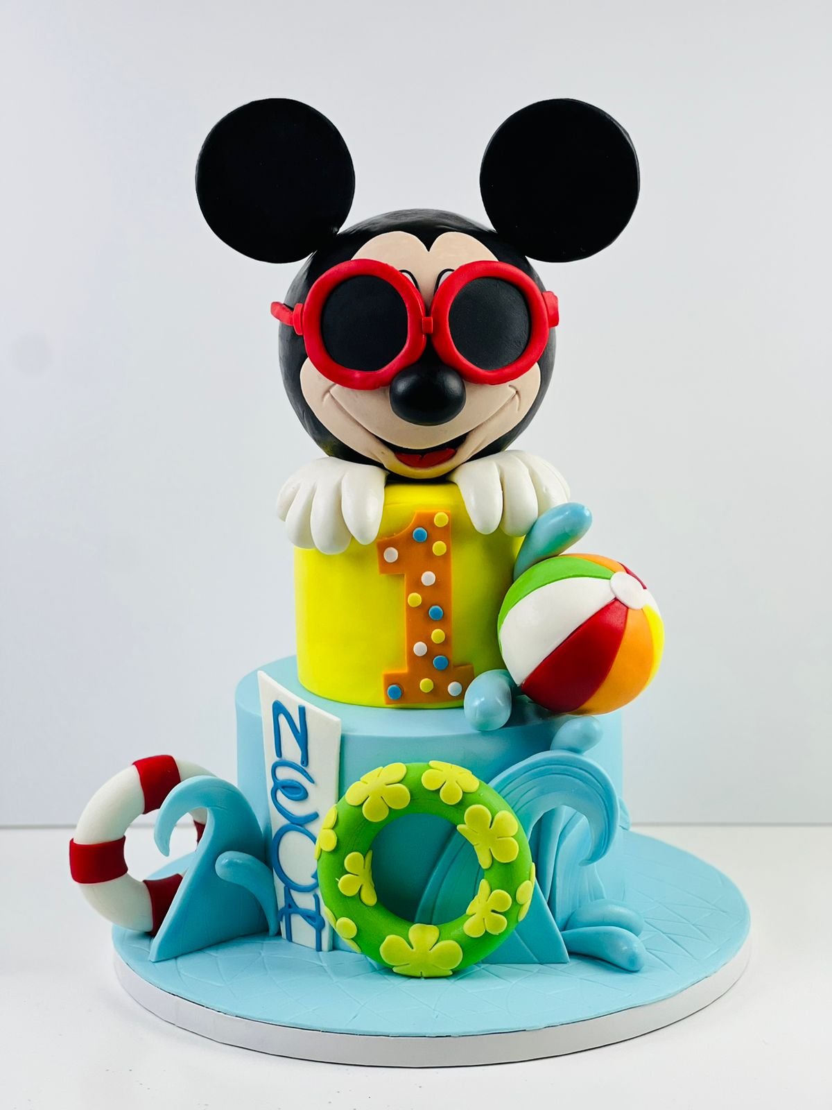 Mickey Pool Theme Cake 
