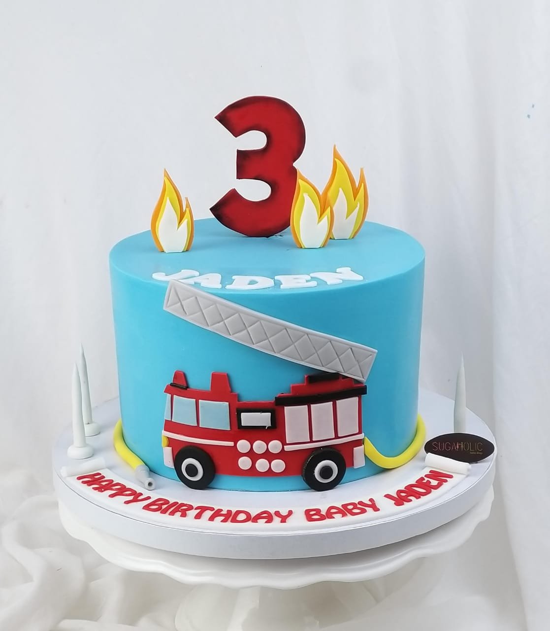 Firetruck Fondant Cake