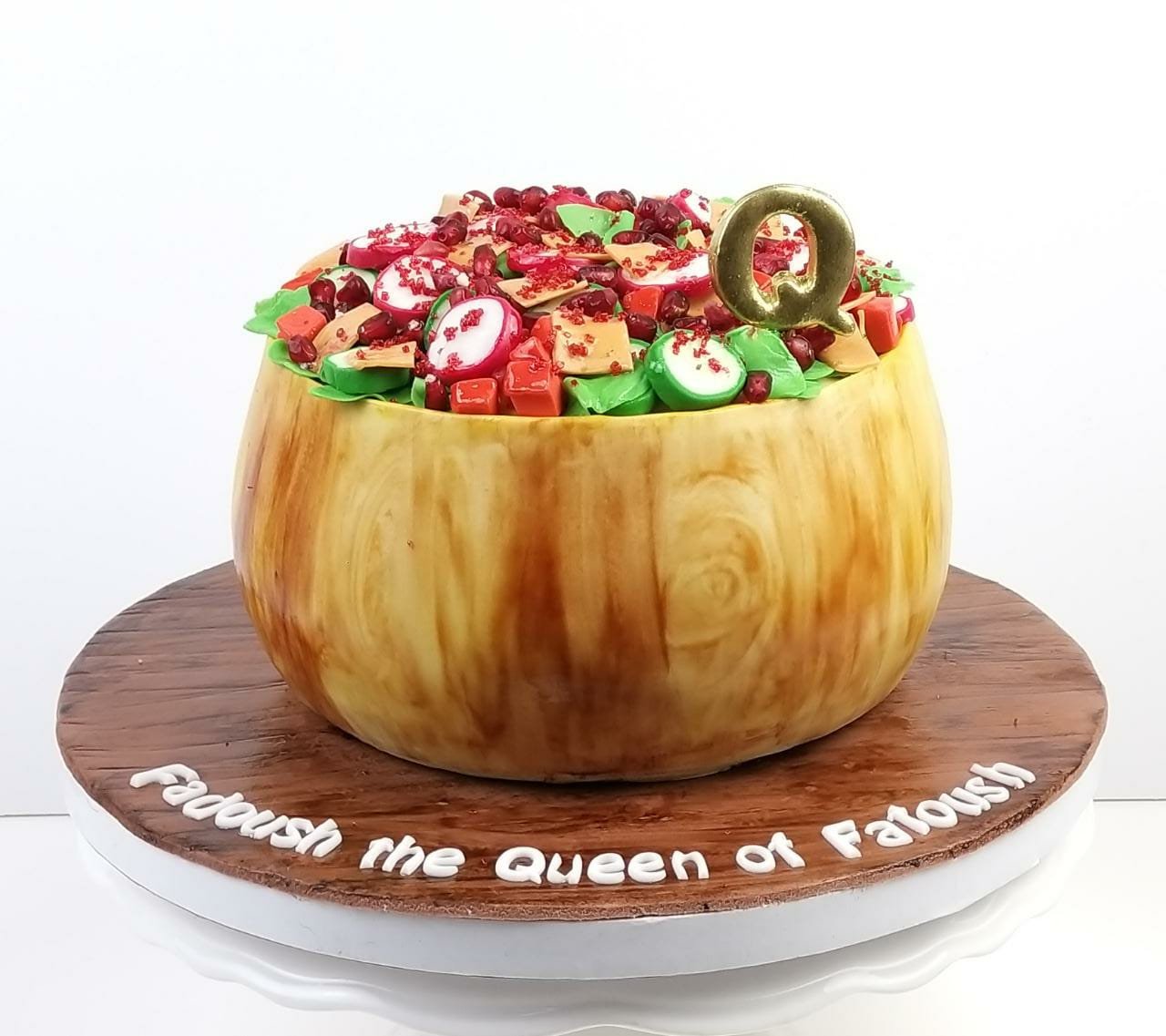 Food Bowl Fondant Cake 