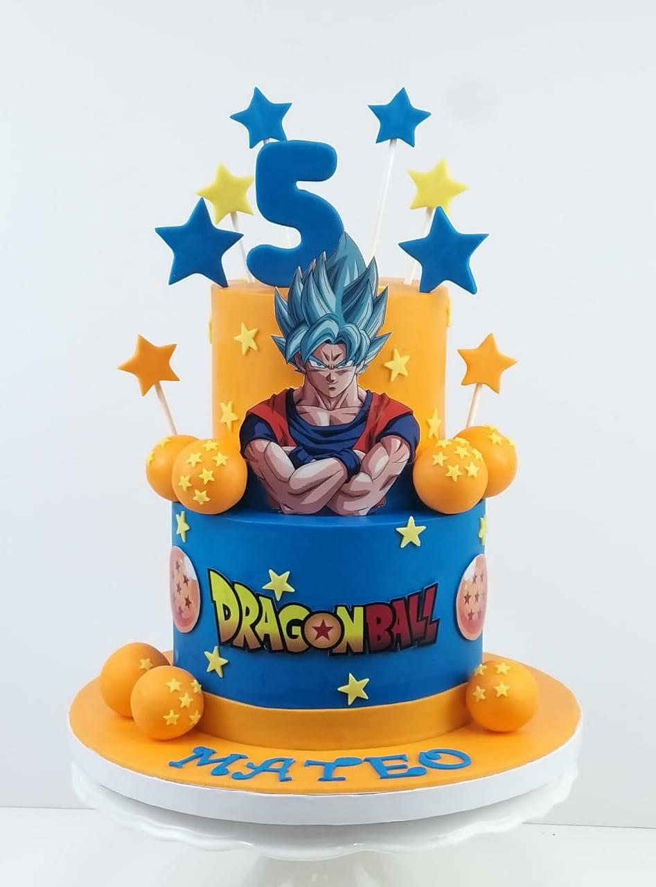 Goku Dragonball  Fondant Cake