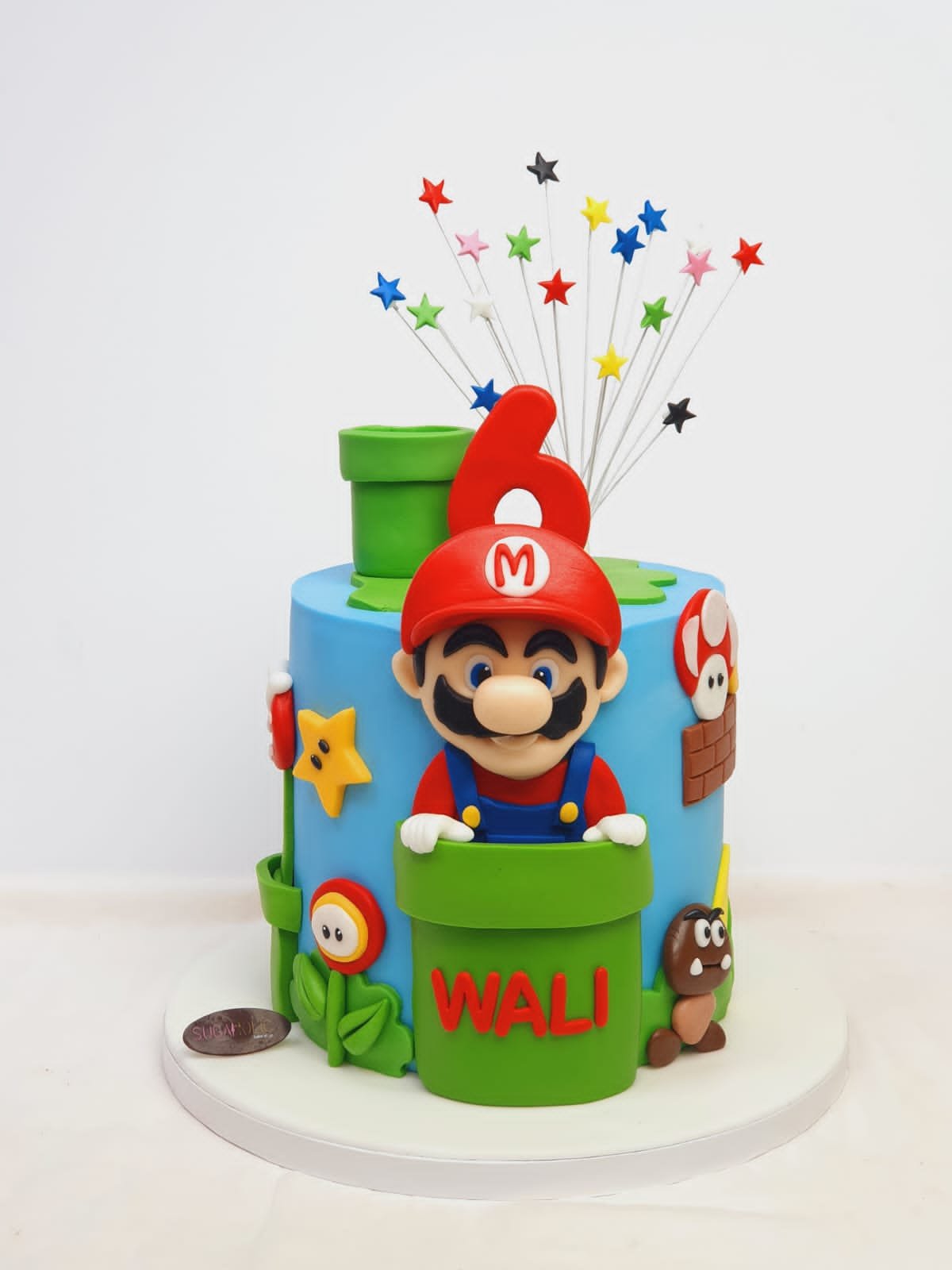 Mario with Popping Star Cake