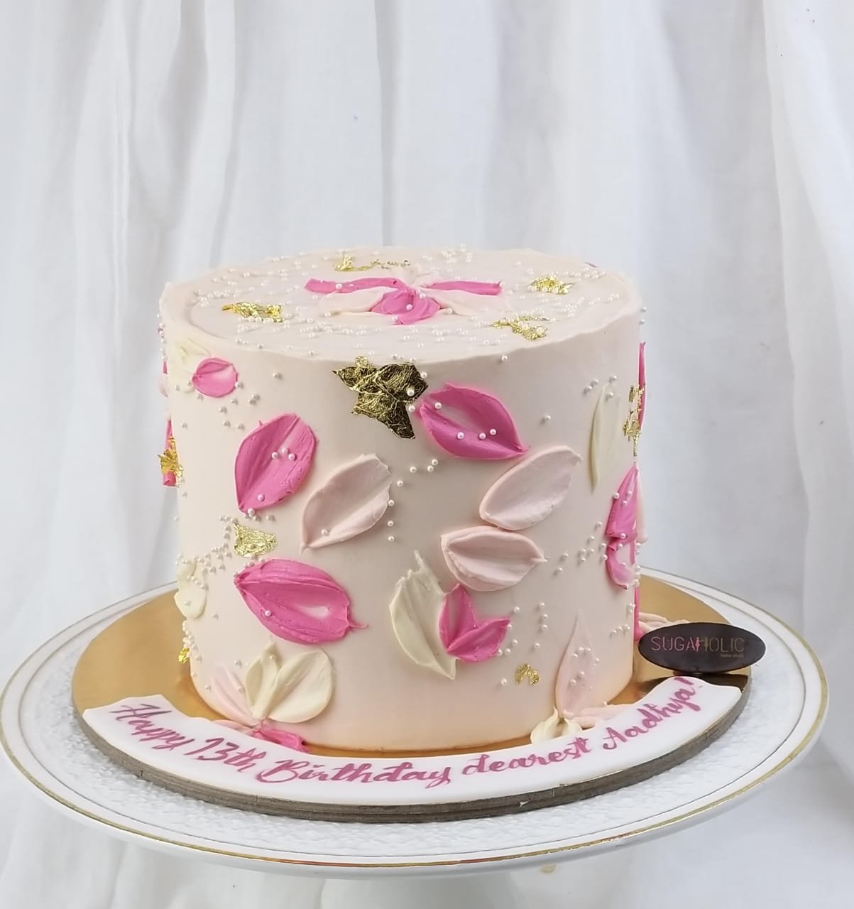 Pinky Lady Buttercream Cake