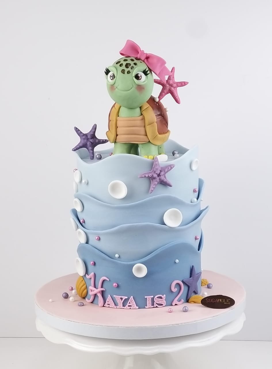 Turtle Fondant Cake