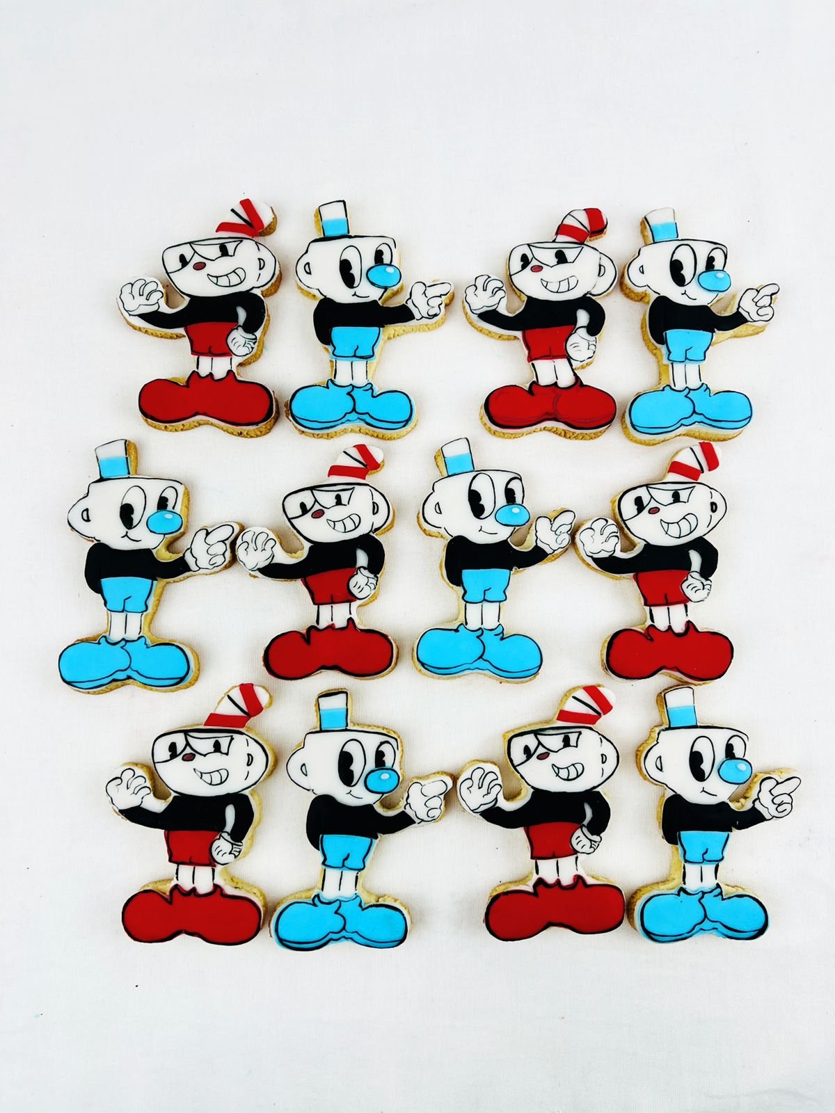 Cuphead and Mugman Handmade Cookies ( per piece)