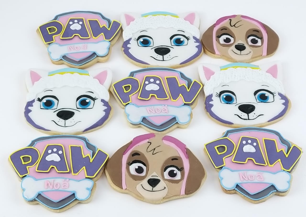 Faces of the Paw Patrol Characters Cookies ( per piece)
