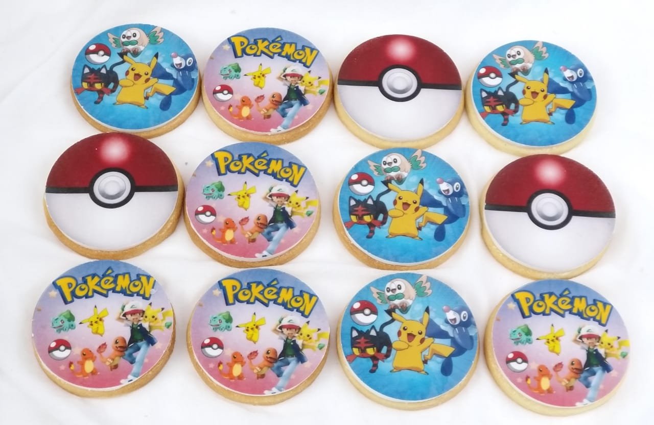Pokemon Round Printed Cookies ( per piece)