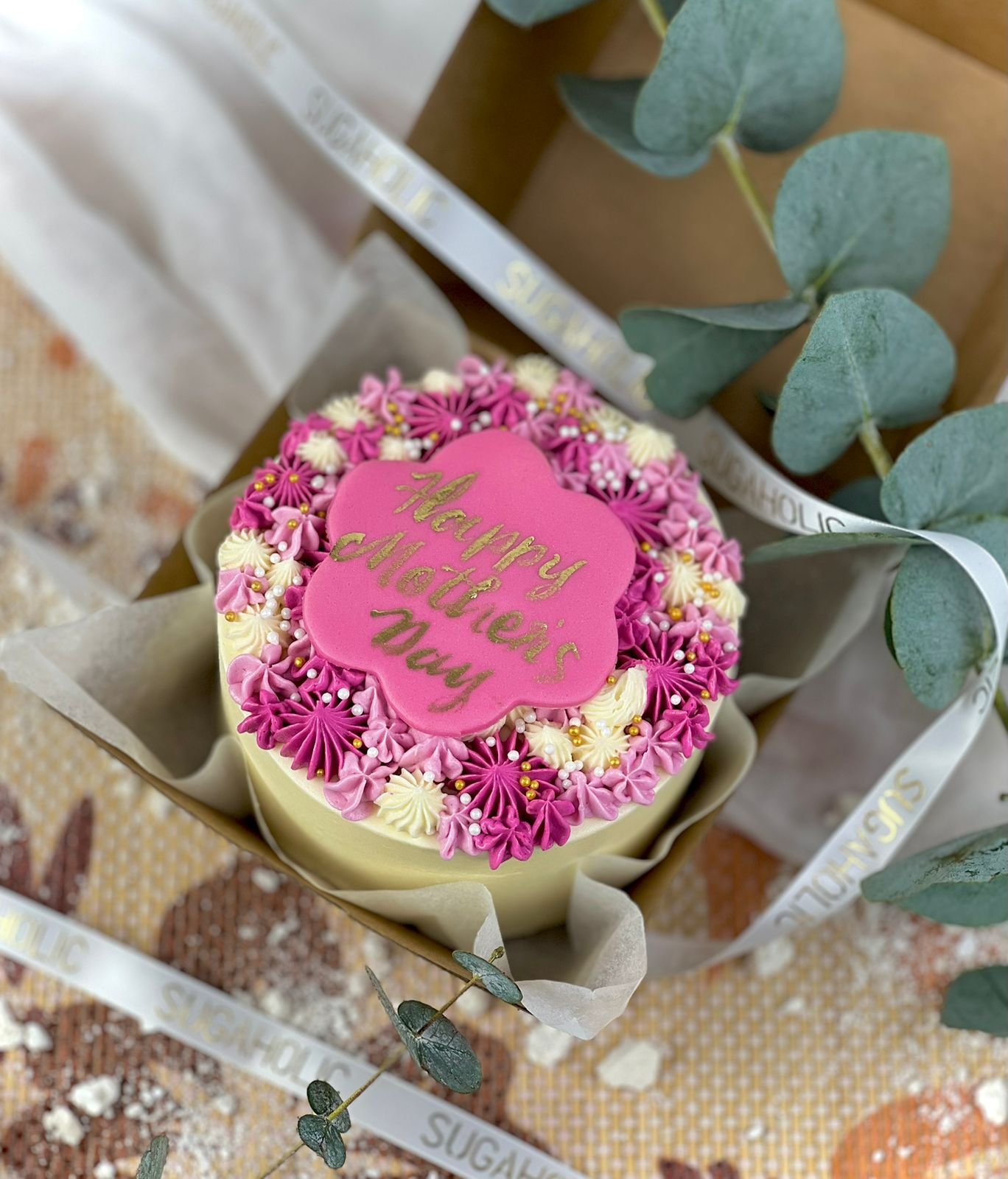Mother's Day Bento Cake (Pink)