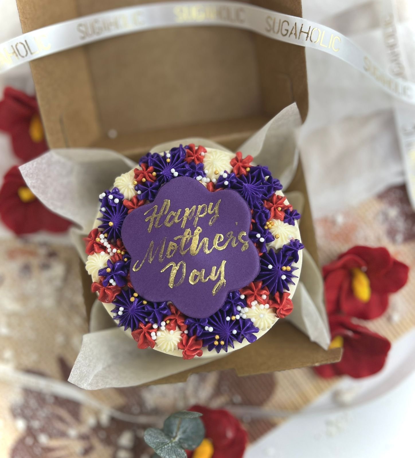 Mother's Day Bento Cake (Purple)