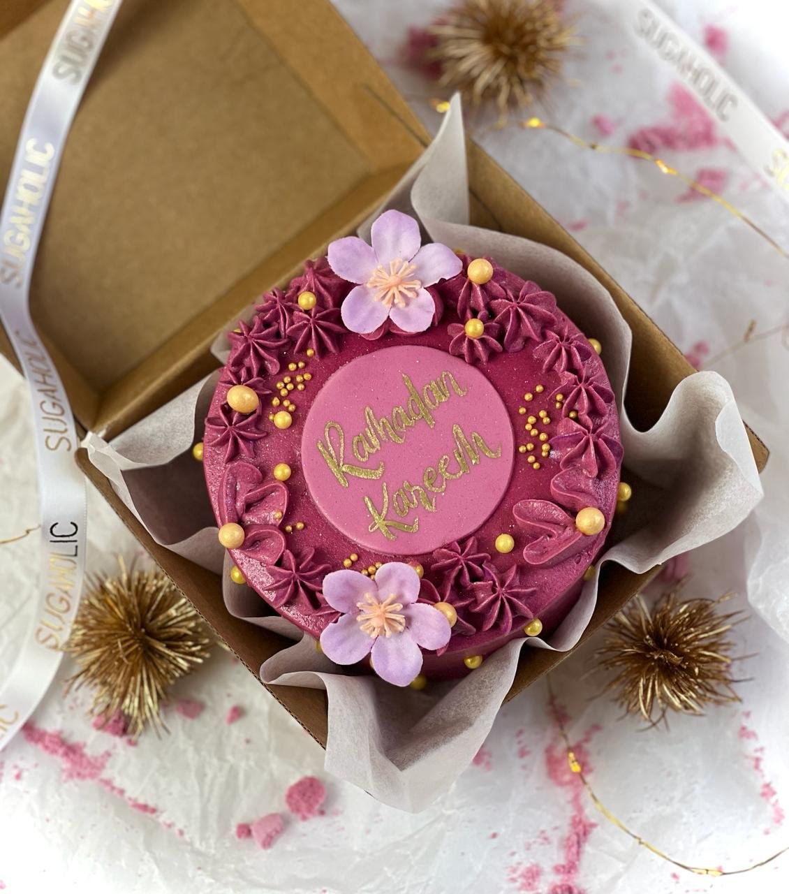Bento Pink Ramadan Cake 