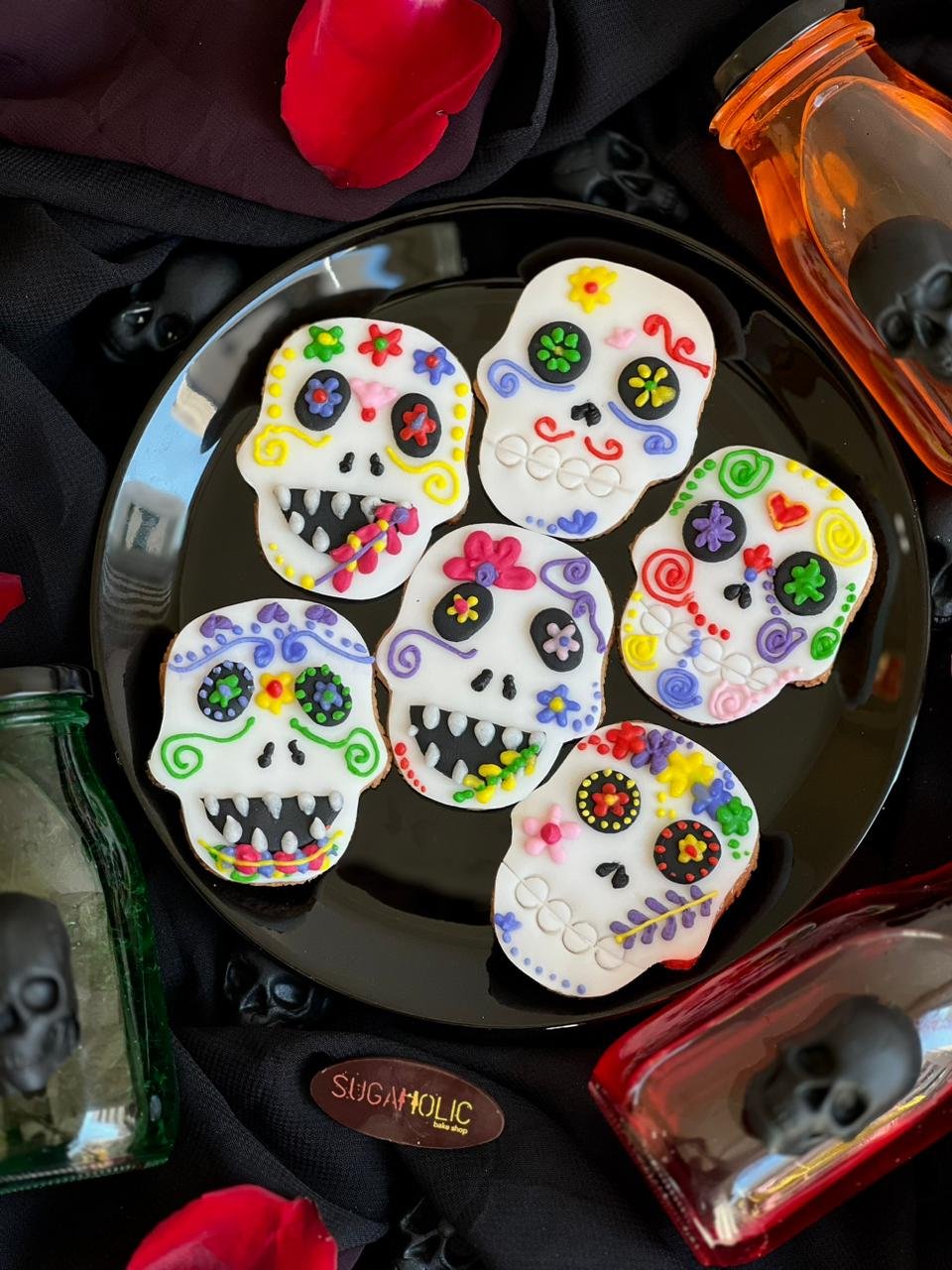Day of the Dead Skull Cookie