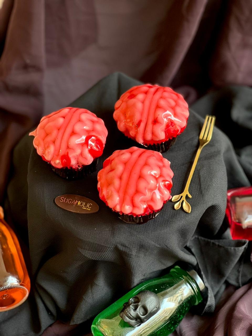 Zombie Brain Cupcake