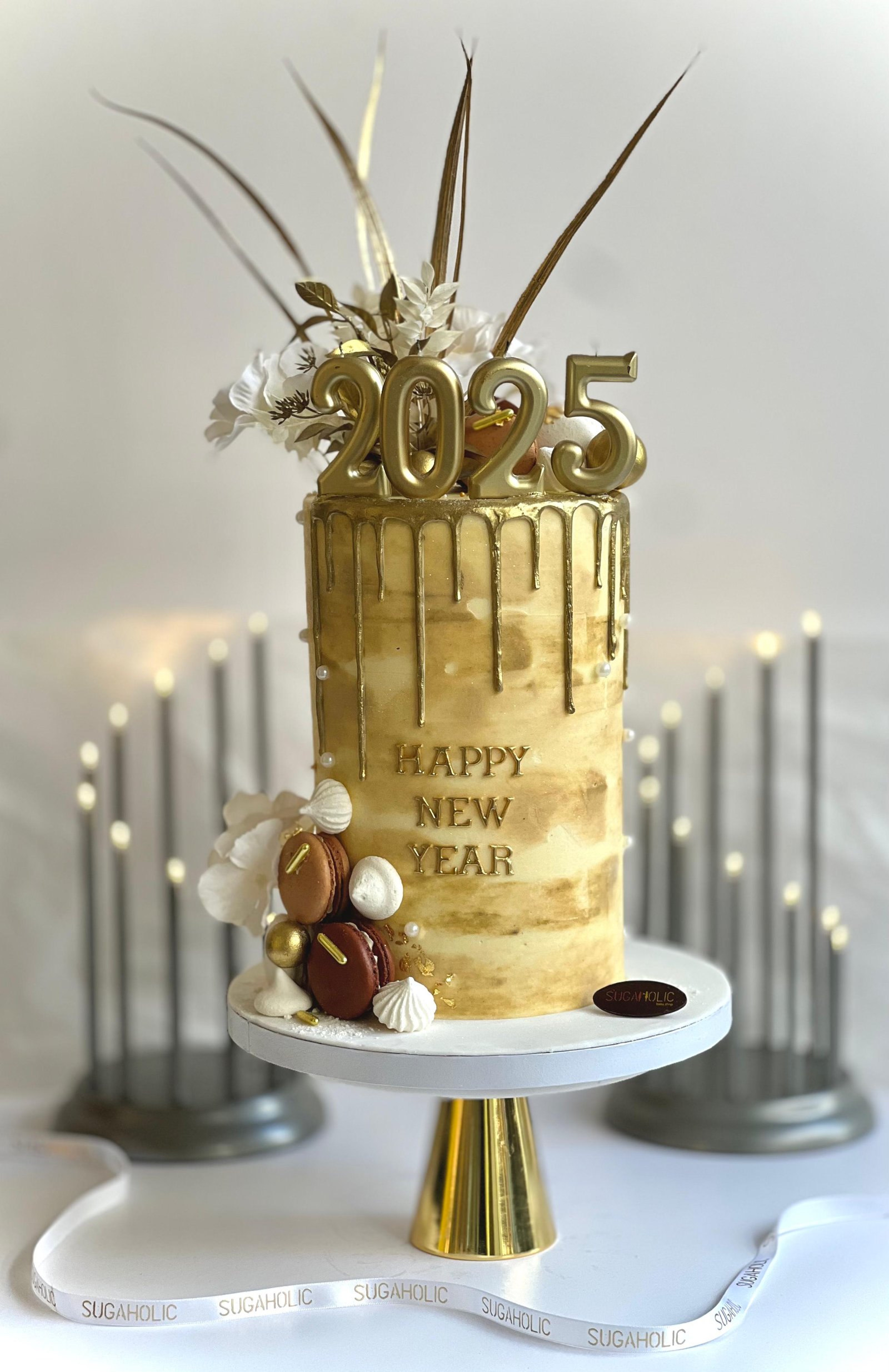 New Year Dripping  Buttercream Cake
