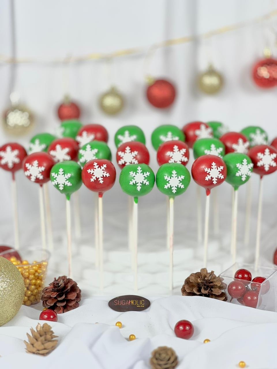 Xmas Snowflake Pops