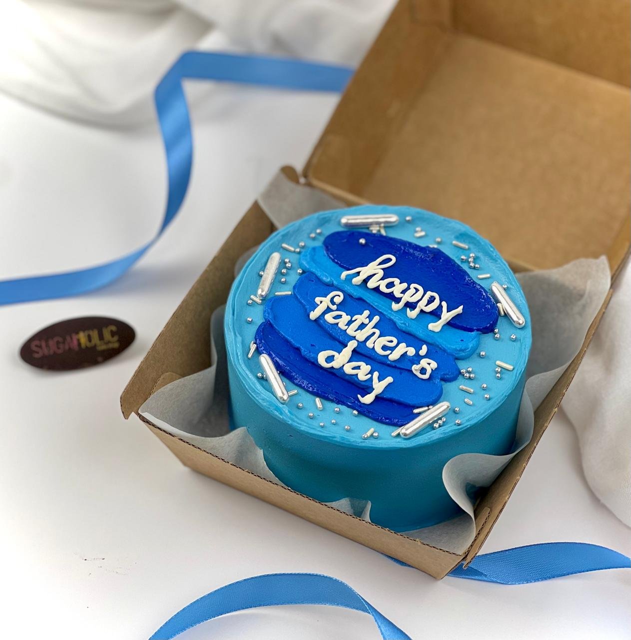 Bento Father's Day Cake ( Blue  ) 