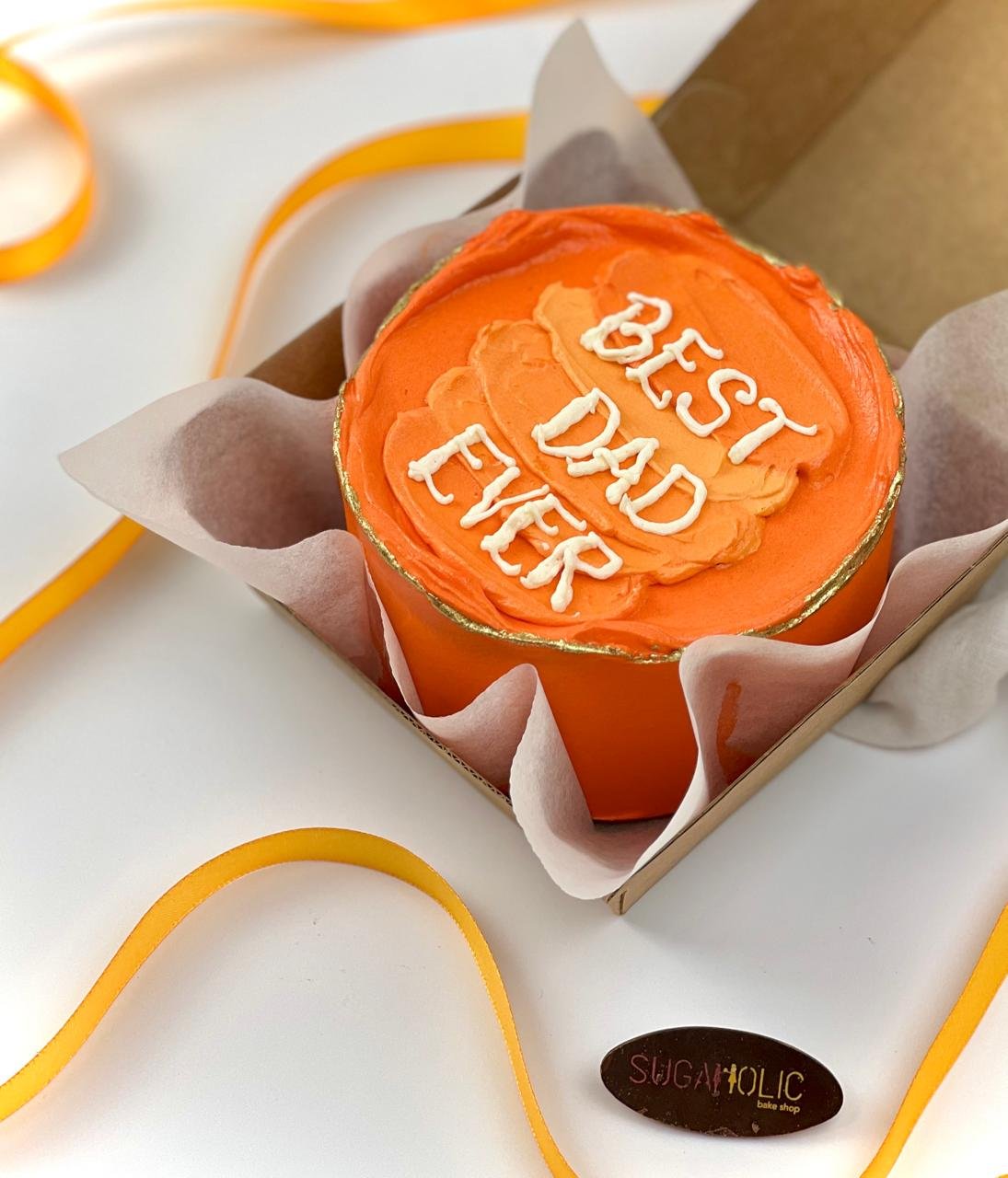 Bento Father's Day Cake ( Orange ) 
