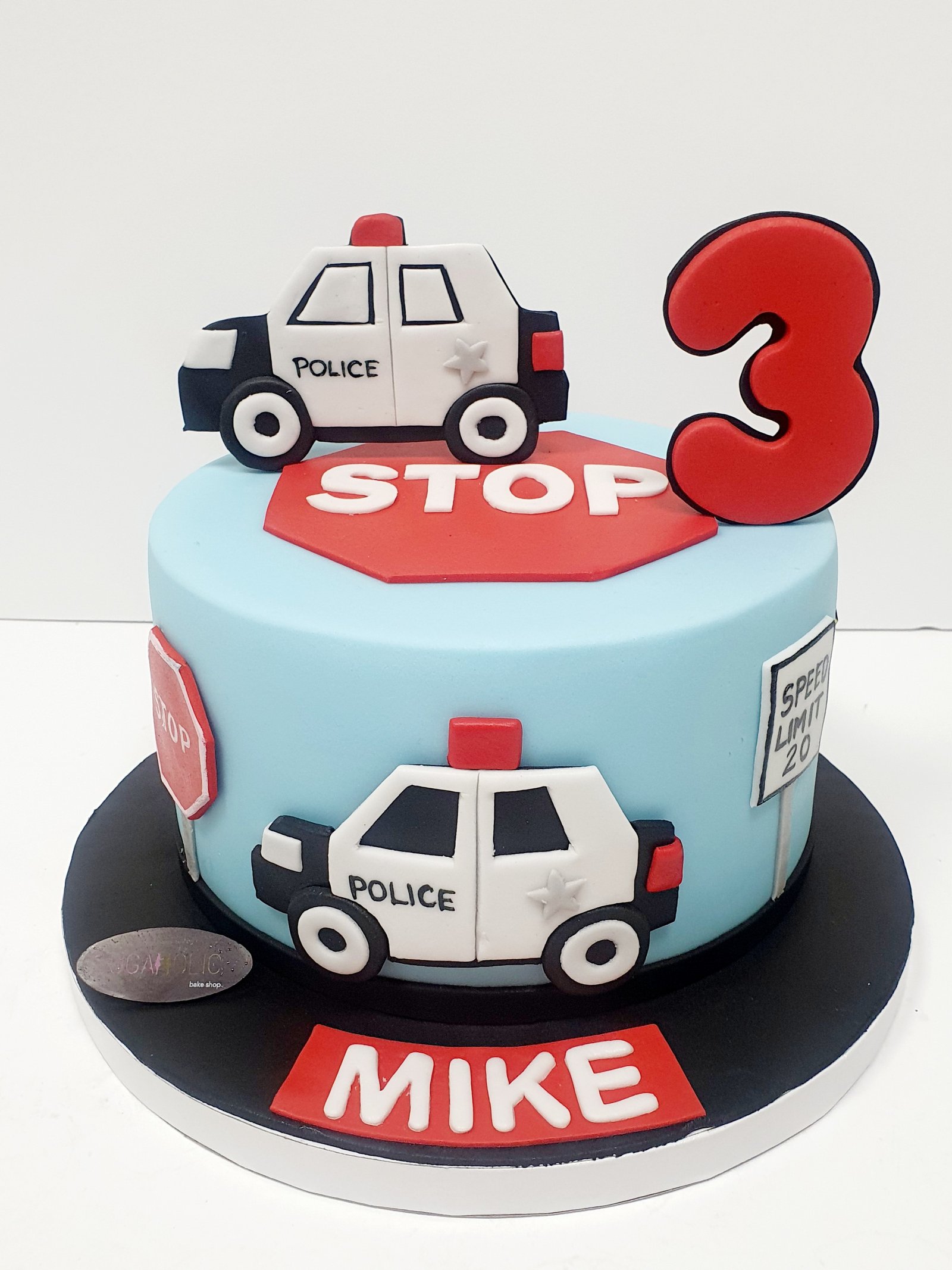 Police 2D Car Cake
