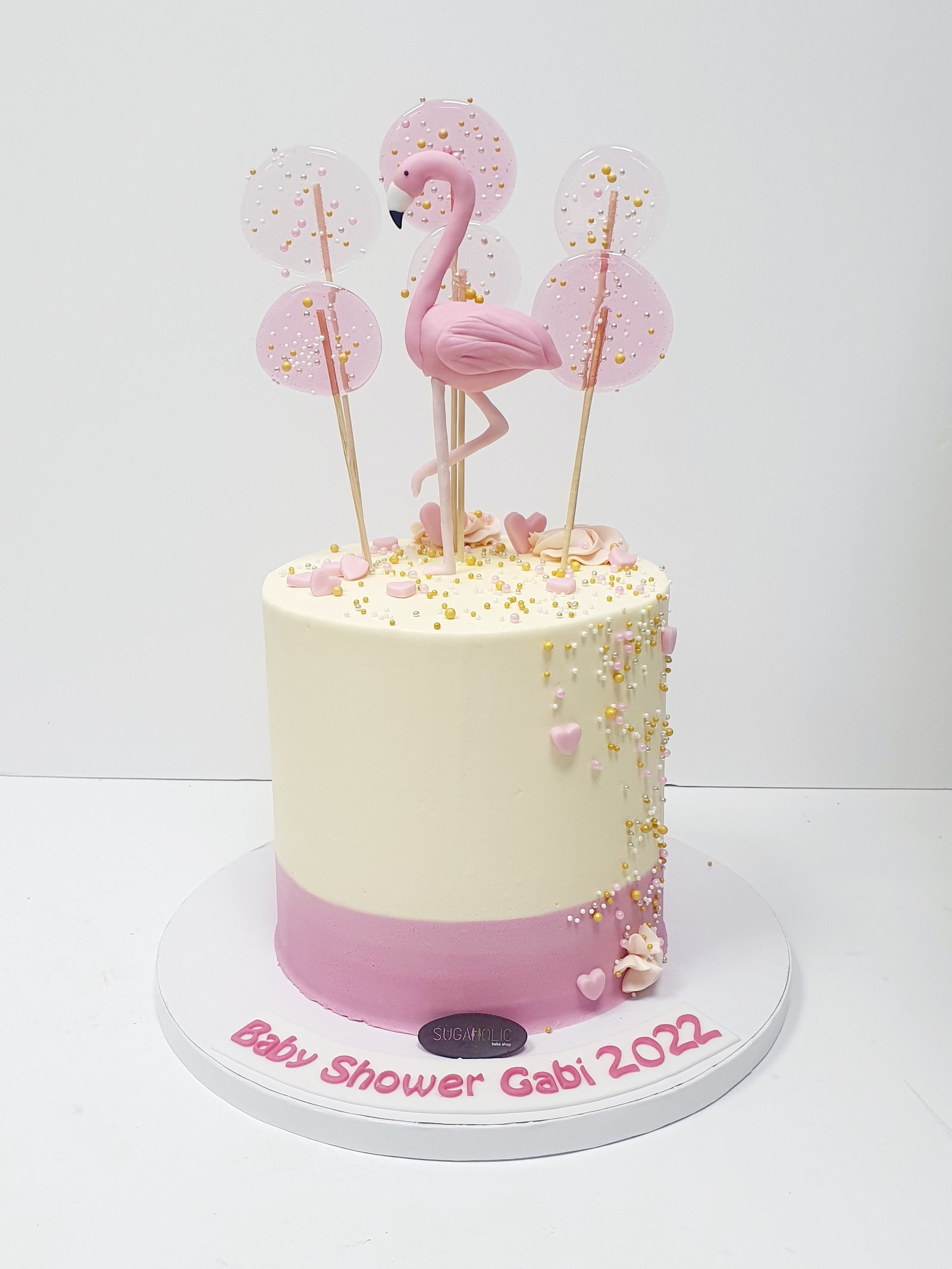 Flamingo Buttercream Cake