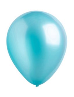 Caribbean Blue Pearl Latex Balloons