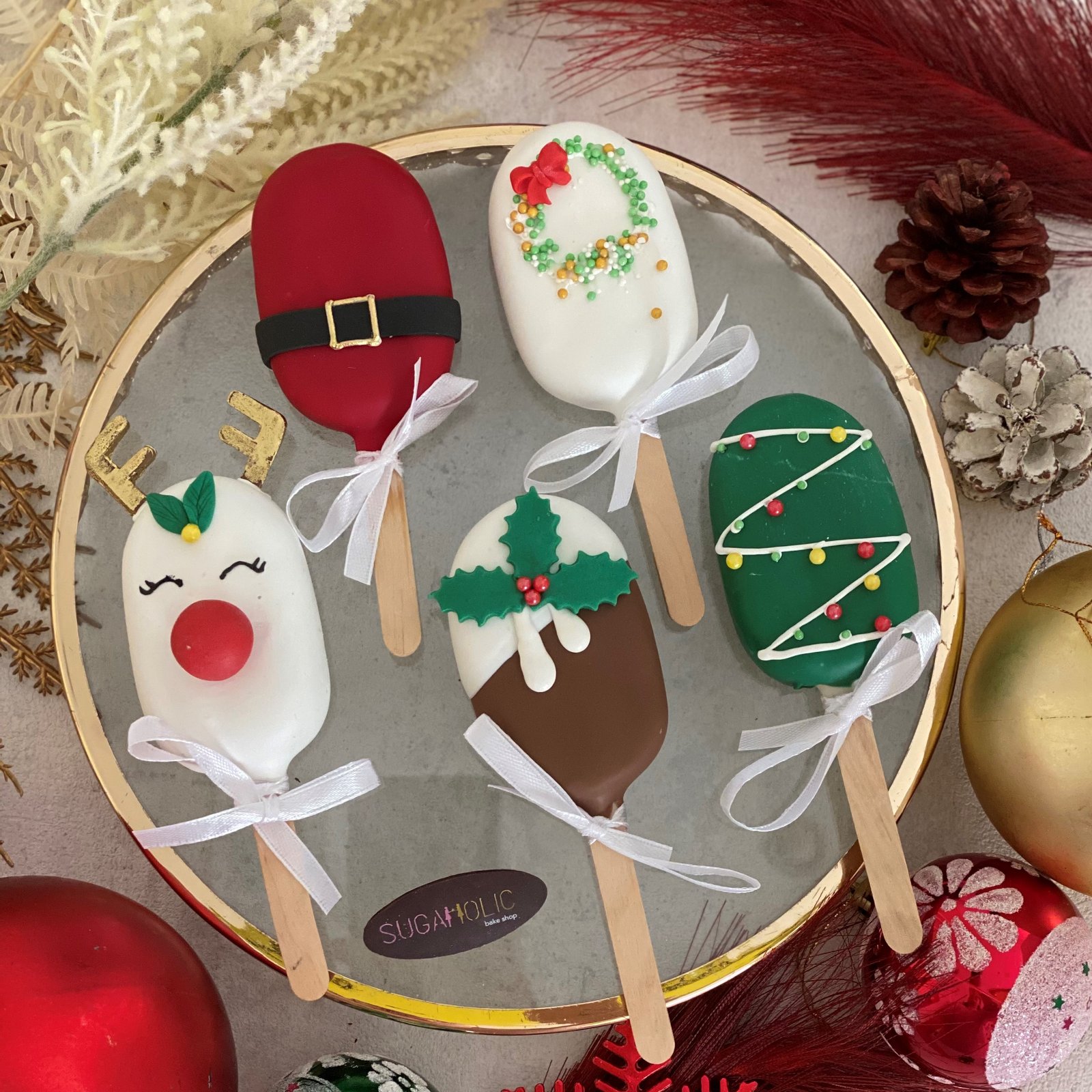 Christmas Cakesickles (Set of 5)