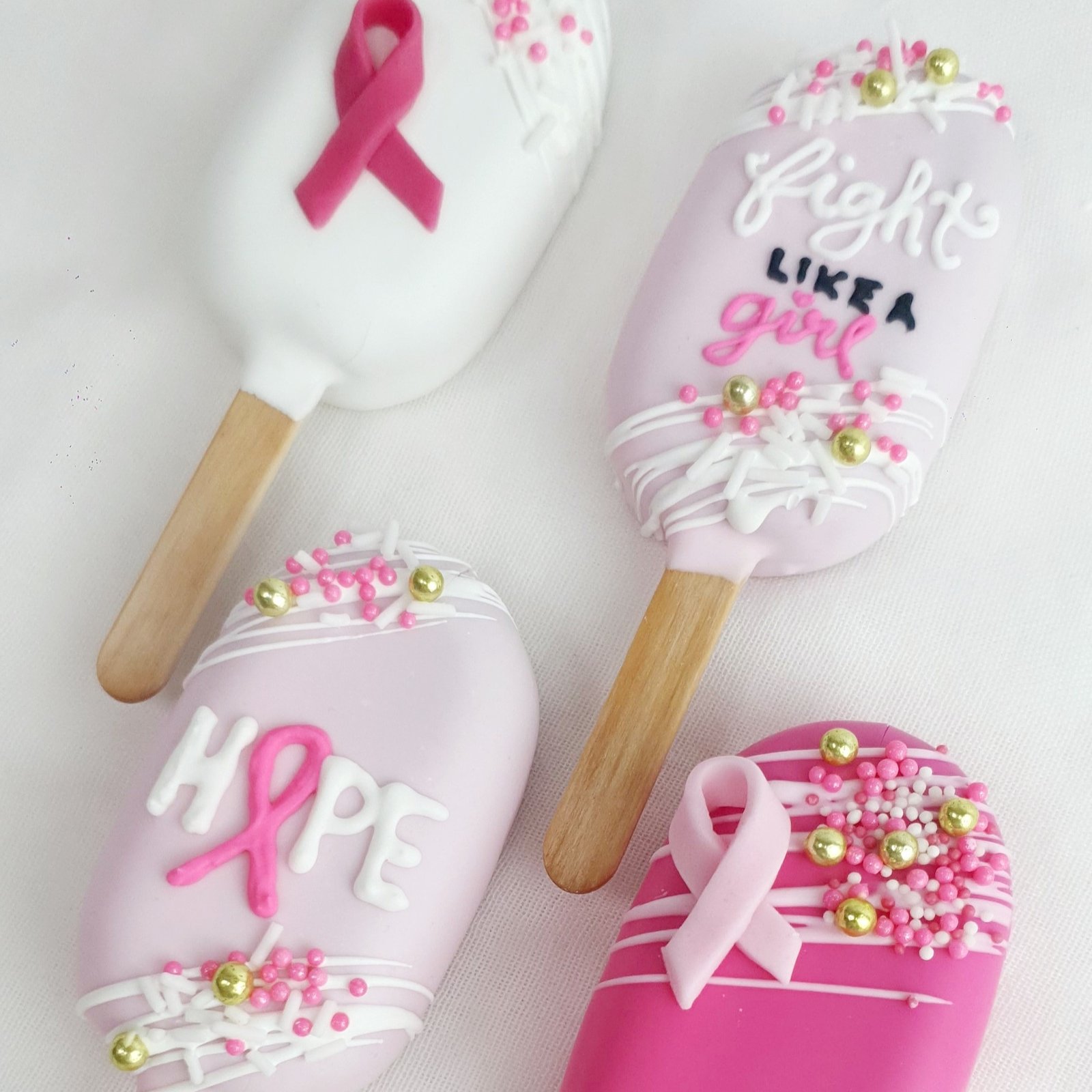 Breast Cancer Cakesickles (per piece)