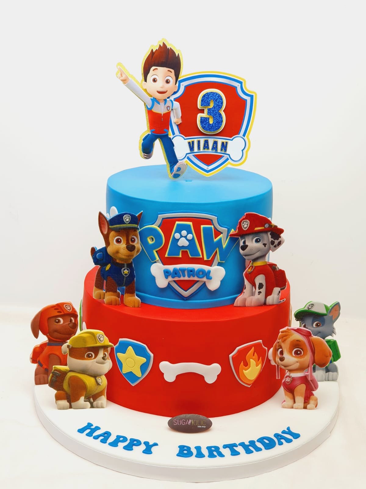 Paw Petrol Cake with Prints