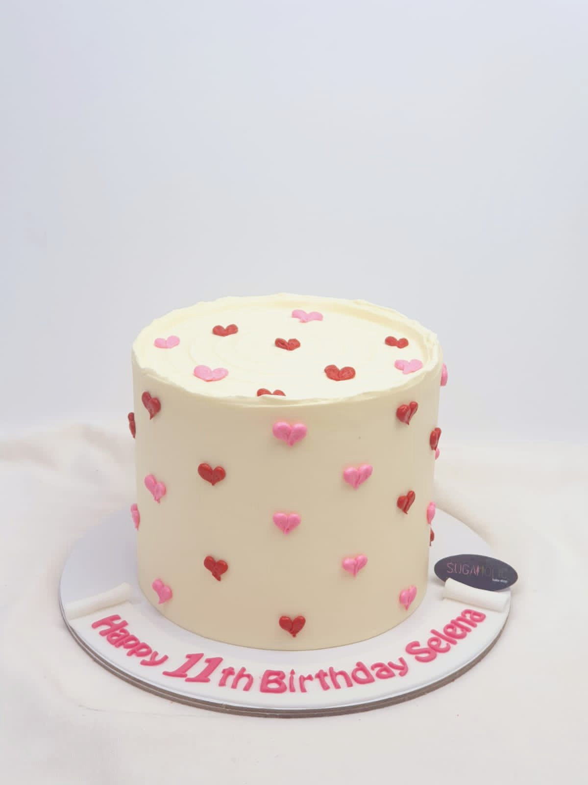 Mini Hearts Buttercream Cake