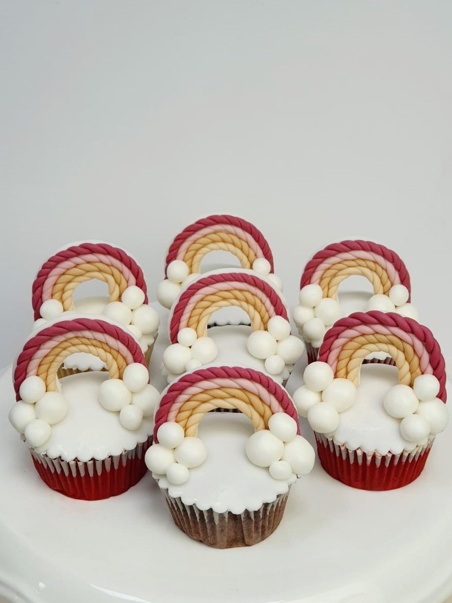 Boho Rainbow Cupcake (per piece)