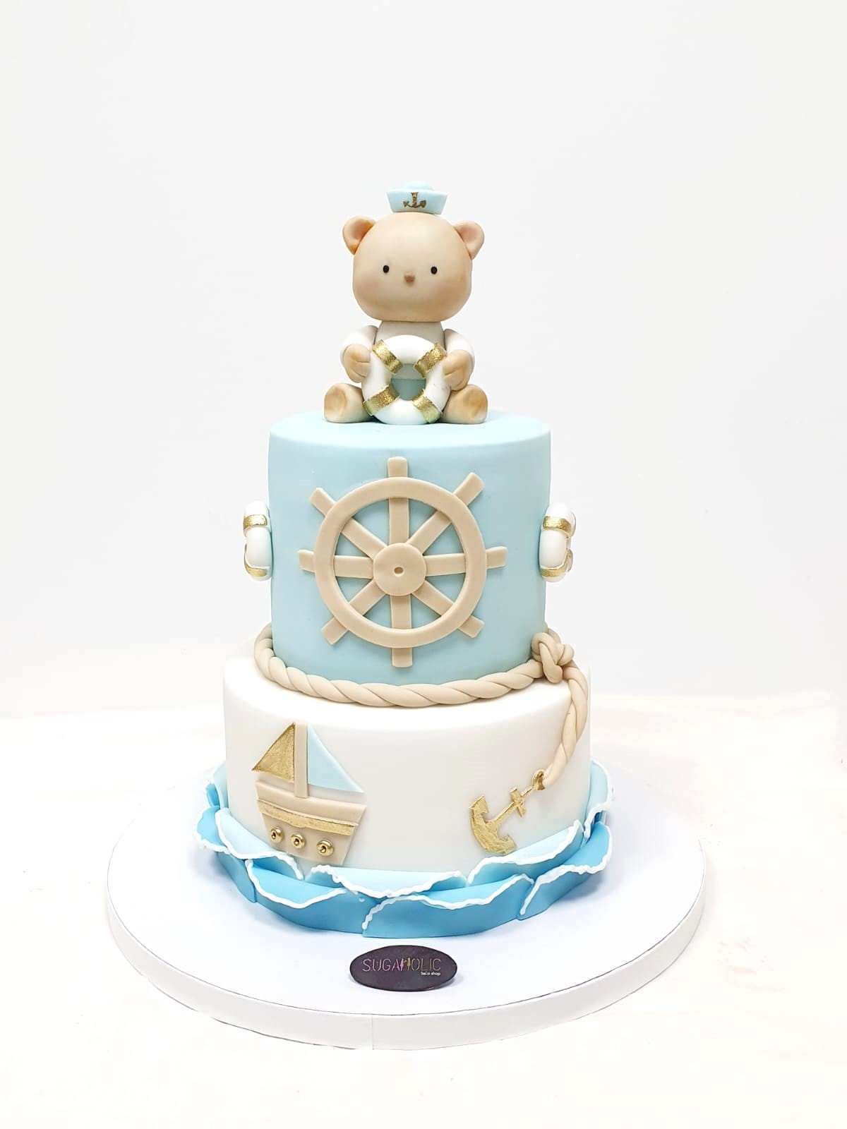 Nautical Bear Cake 