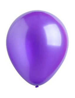 Purple Metallic Latex Balloons