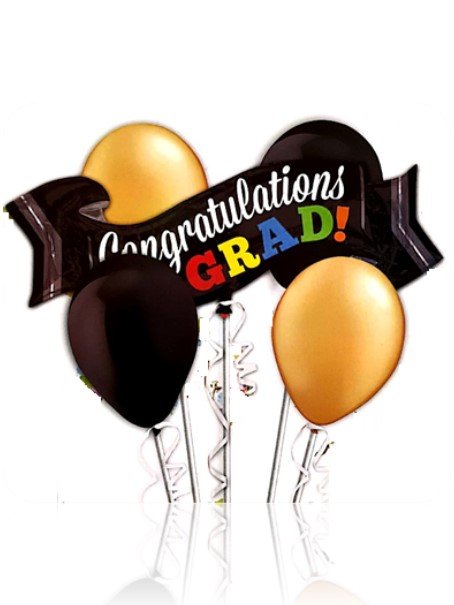 Graduation Ribbon Balloon Set