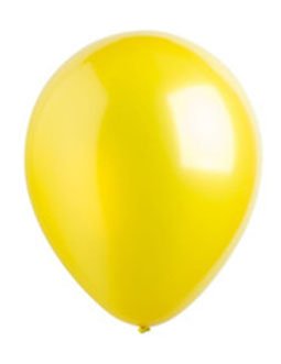 Yellow Metallic Latex Balloons