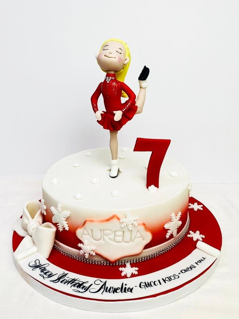 Ice Skating Cake 